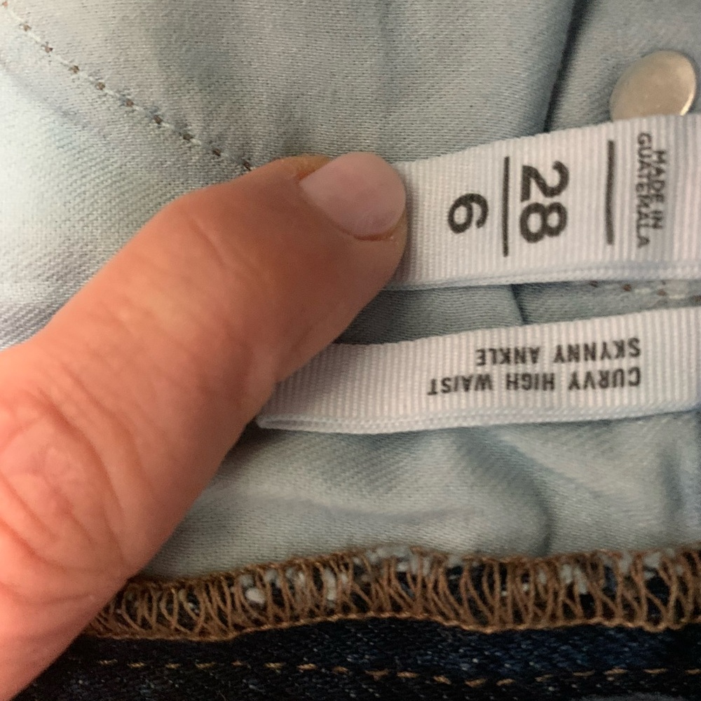 COPY - Loft Curvy High Waist Skinny Ankle Sz 6 - Picture 3 of 4